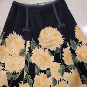 Vintage velvet retro skirt from Anthropology